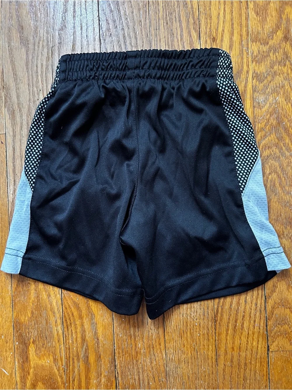 Nike Black Athletic Shorts with Light Gray Panels